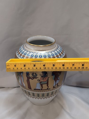 Kaiser W. Germany Large 11” Porcelain Vase Limited Tomb Of Tutankhamun/Egyptian - Picture 9 of 9