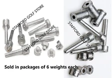 Golf Club Lead Tip Weights – 6 Pack, 2g–10g, Compatible with Steel & Graphite