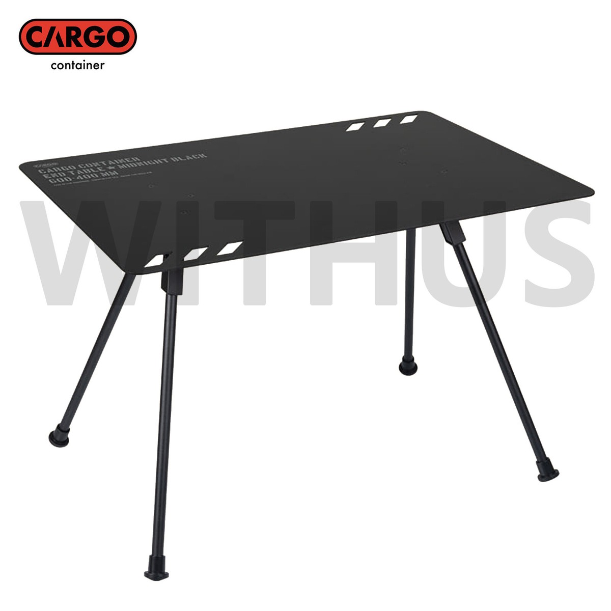 CARGO CONTAINER End Table Compact Camping Table + Table Carry Bag