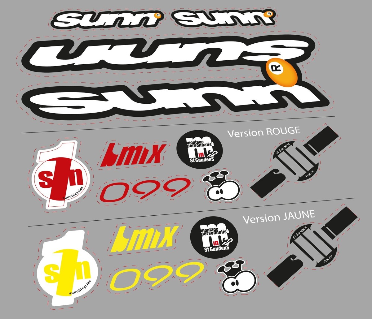 Kit Stickers BMX Peugeot CPX – Réplique Vintage pour