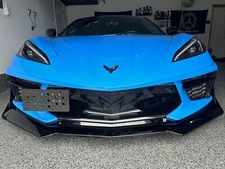 Front Bumper Tow Hook License Plate Bracket For Chevy Corvette 2020-2026 New