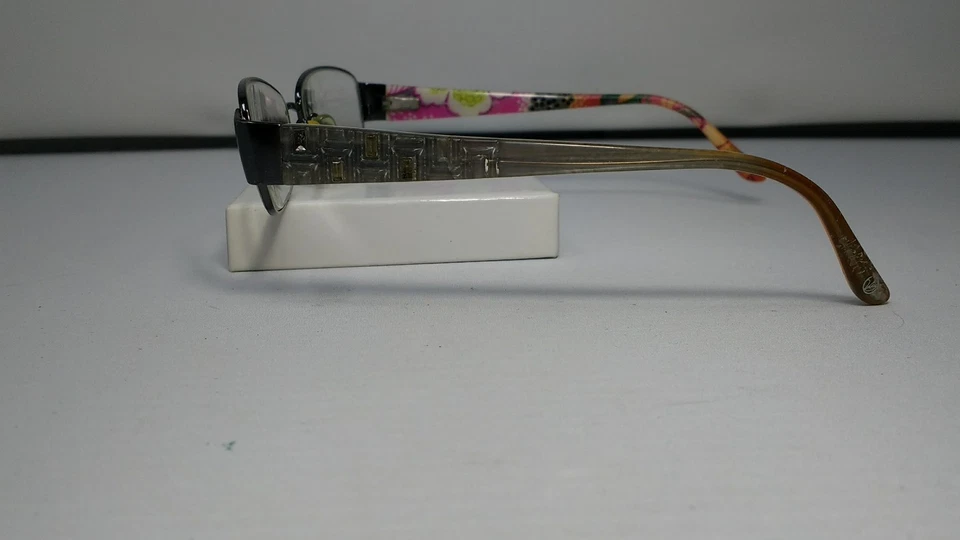  Vera Bradley Hope GUNMETAL/GREEN 52-16-135  FLEX HINGES G566 - Image 3 of 4