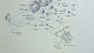 09-12 ZX600R ZX-6R New Genuine Kawasaki Front Ram Air Duct 6x40