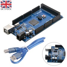 For Arduino Mega 2560 R3 ATMega2560-16AU CH340G Compatible Board with USB Cable