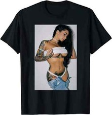 Sexy Camiseta Tatuaje Niña Pin Up Arte Retro Gráfico