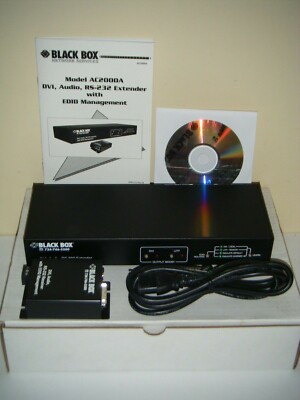 Black Box Networking AC2000A DVI Audio RS-232 Extender & EDID Management 