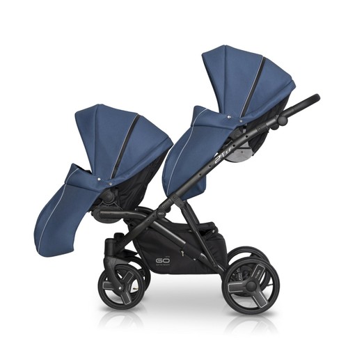 EasyGO 2ofUS BABY TWIN STROLLER PRAM CARRYCOT + PUSHCHAIR + CAR SEAT - Picture 3 of 43