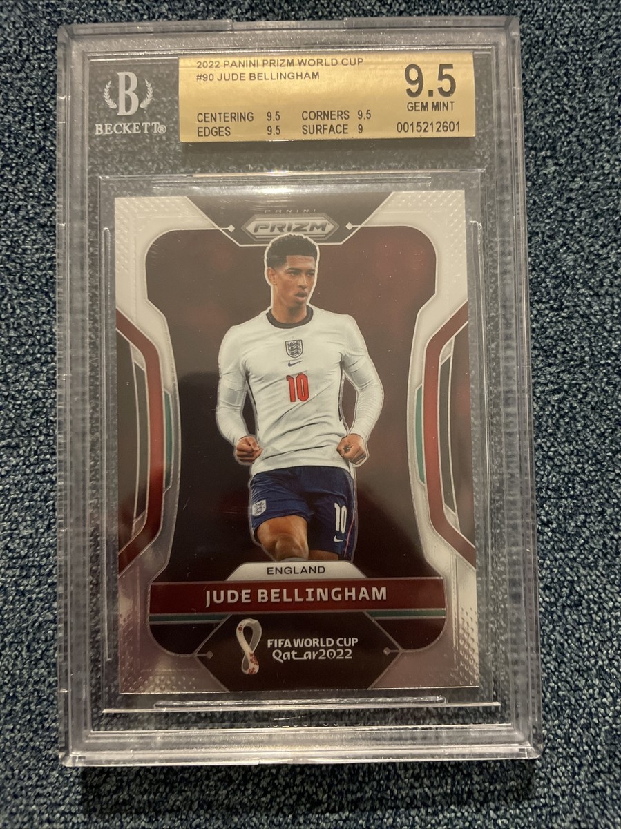 2022 Prizm World Cup JUDE BELLINGHAM England RC Rookie BGS 9.5 Gem
