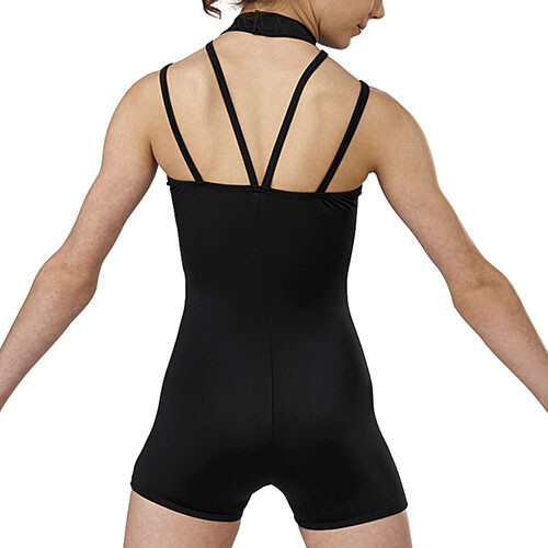 Biketard New MC 78 Child Black Mock Neck Dance Gymnastics Short