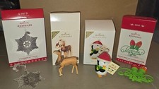2007 Hallmark Peaceful Animals Keepsake Christmas Ornament Reindeer  3 Others