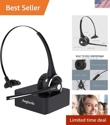 Wireless Trucker Bluetooth Headset - Intuitive Controls for Easy Call Management