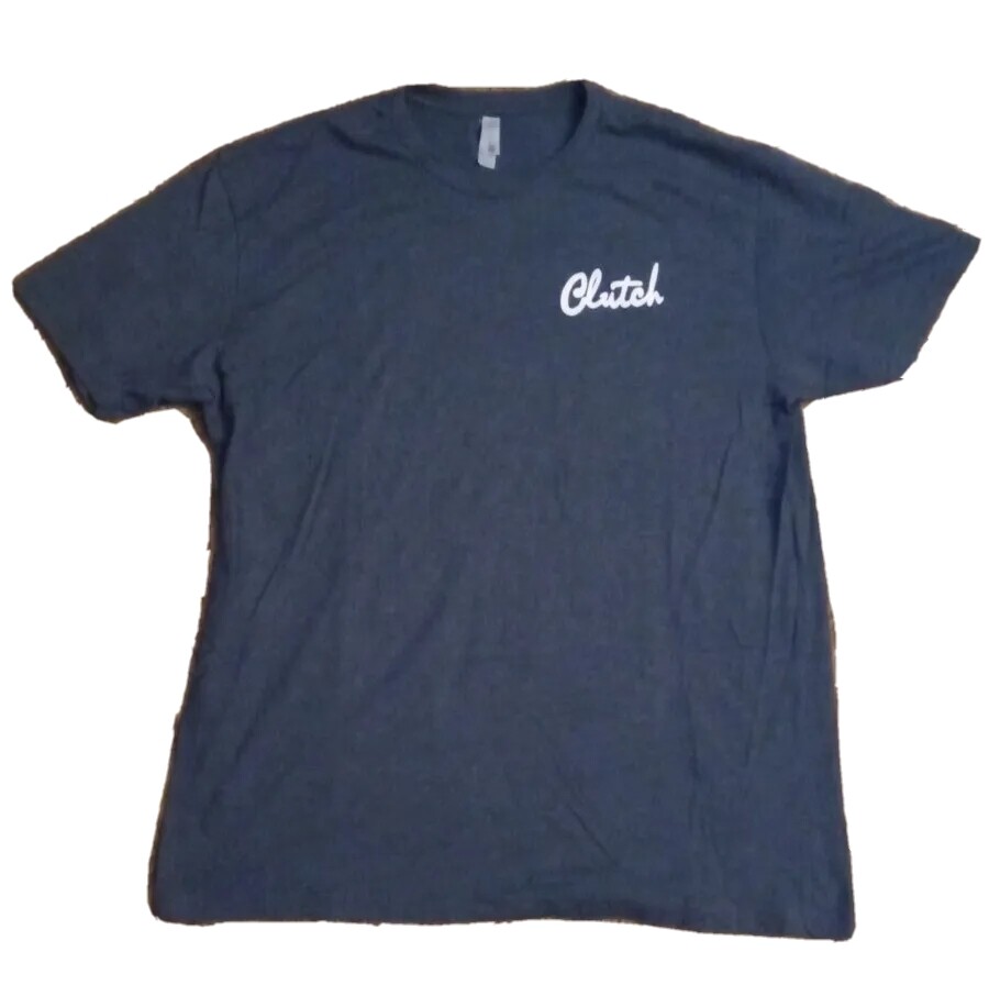 Mens XL Ride Clutch Cycle Racing Cursive Logo Graphic… Gem