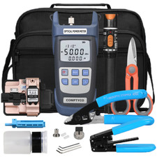 16 pcs /set Fiber optic test suite -70~+10dBm Power Meter Kit 10km VFL FTTH Tool