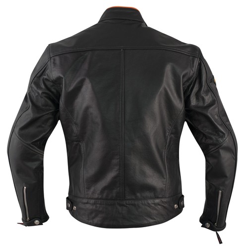 Moto chaqueta Piel de Bikers Custom Chopper Biker Orange - Zdjęcie 3 z 6
