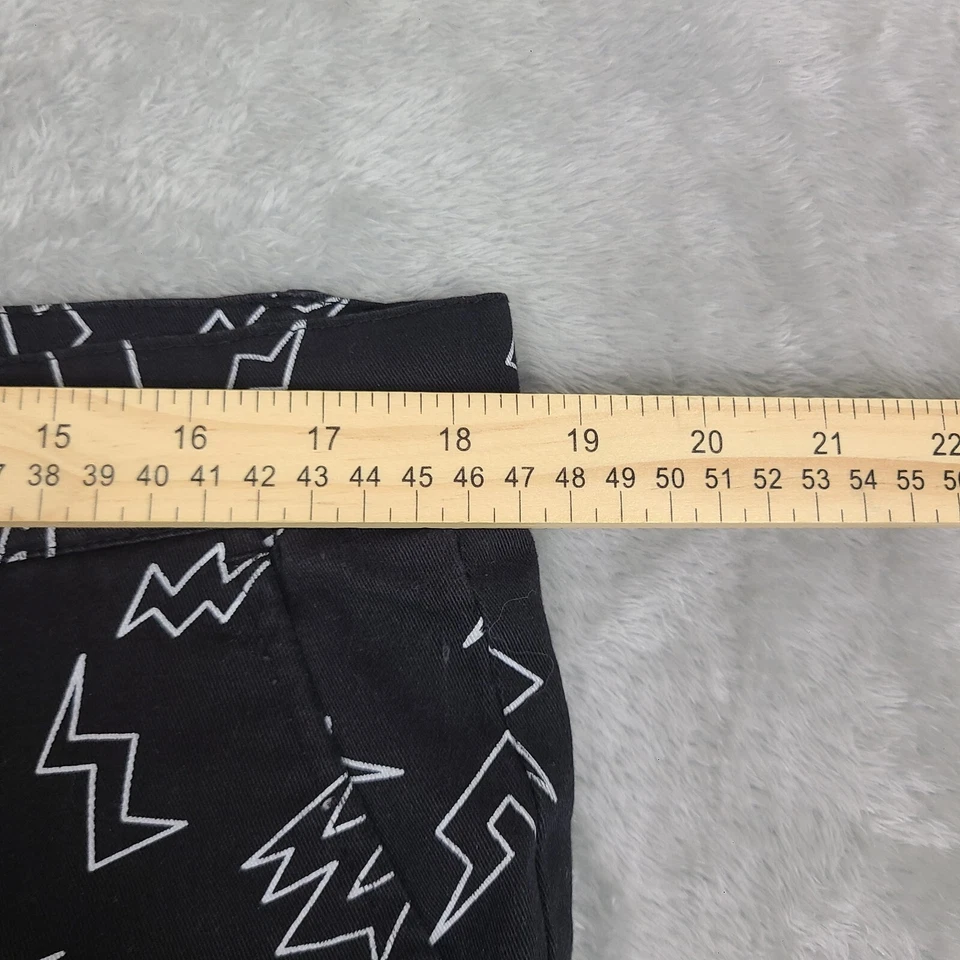 Sovereign Code Mens Shorts XL Beach Biz Black Colorful Lightning Bolt Shorts - Image 4 of 4