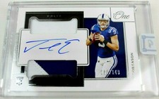 2020 Panini One Jacob Eason Rookie Patch Auto 65/149! Invest! Colts 💎🔥💎🔥