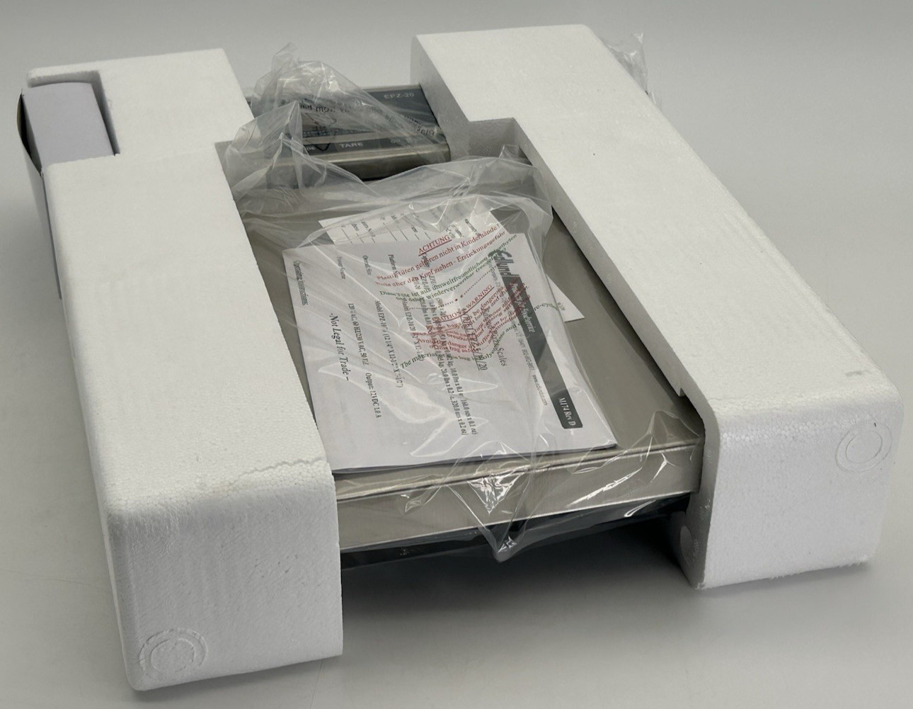 NEW Edlund EPZ-20 20 lb Digital Pizza Scale 12-1/4" x 12-1/2" Stainless Steel