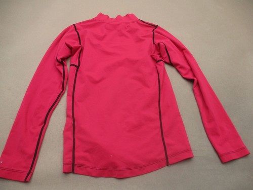 Columbia OMNI-HEAT Size S Girls Pink High Neck Long Sleeve Slim Athletic Top 577 - Picture 7 of 8