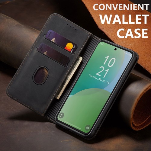 For Samsung Galaxy A56 Leather Flip Wallet Holder Case Cover / Screen Protector - Picture 18 of 31