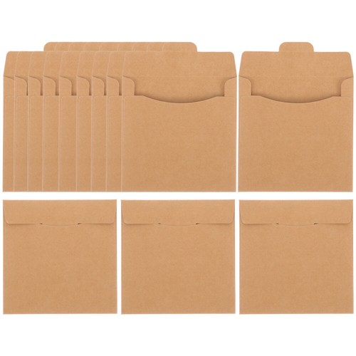 50 Pcs Storage Box Protective Packaging CD Pochettes En Papier Dvd De