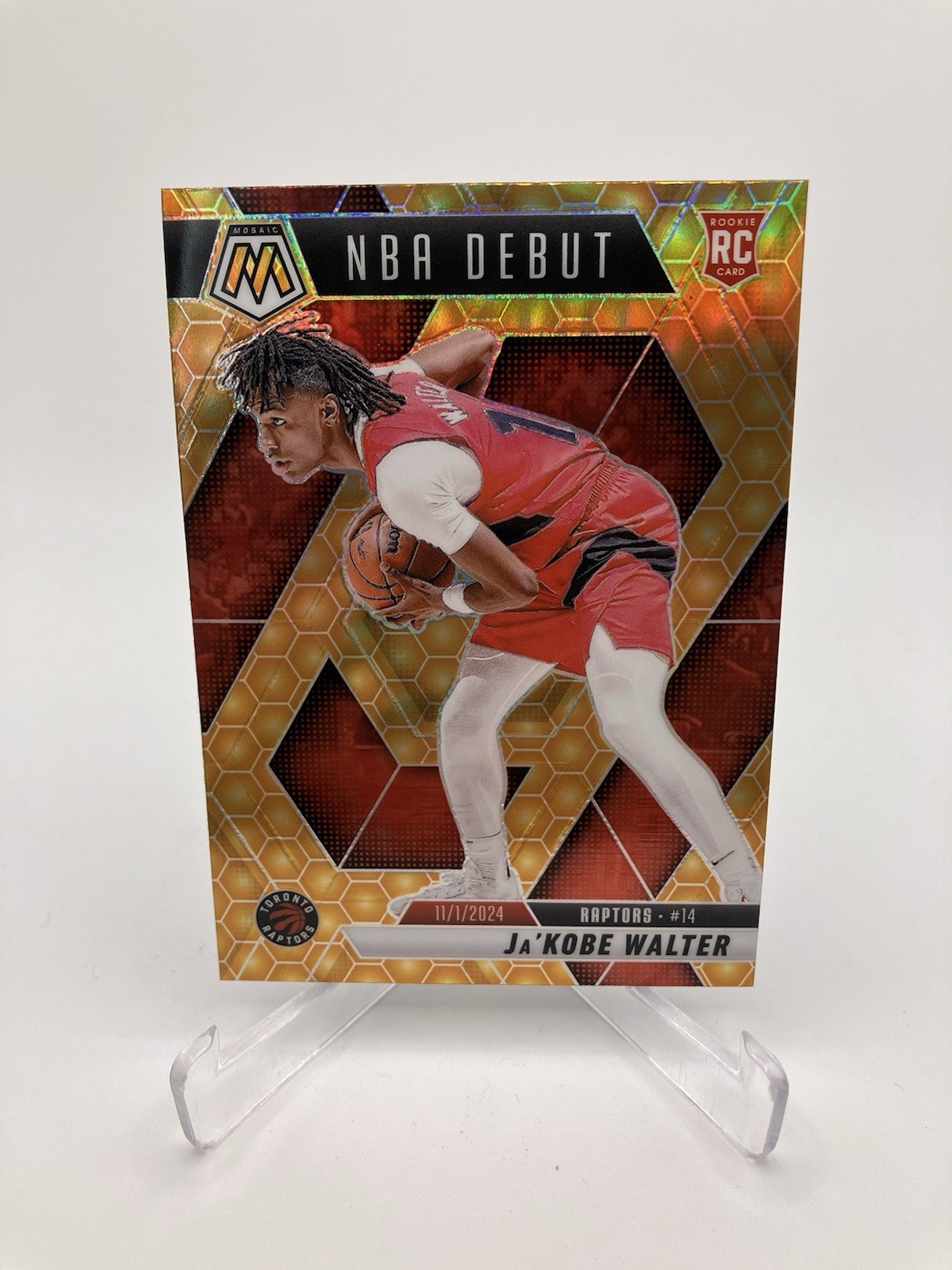 2024-25 Panini Mosaic NBA Debut Ja'Kobe Walter Honeycomb Rookie RC #253