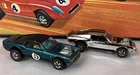 1971 Hot Wheels Redline Mustang Boss Hoss #5 Aqua Black Roof White Int+ChromeCar