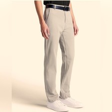 Kenneth Cole Golf Moisture Wicking UPF50 Stretch W38 L30 Stone Chinos Pants EUC