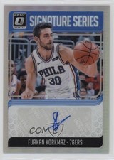 2018 Panini Donruss Optic Signature Series Holo Prizm Furkan Korkmaz Auto 1cx3