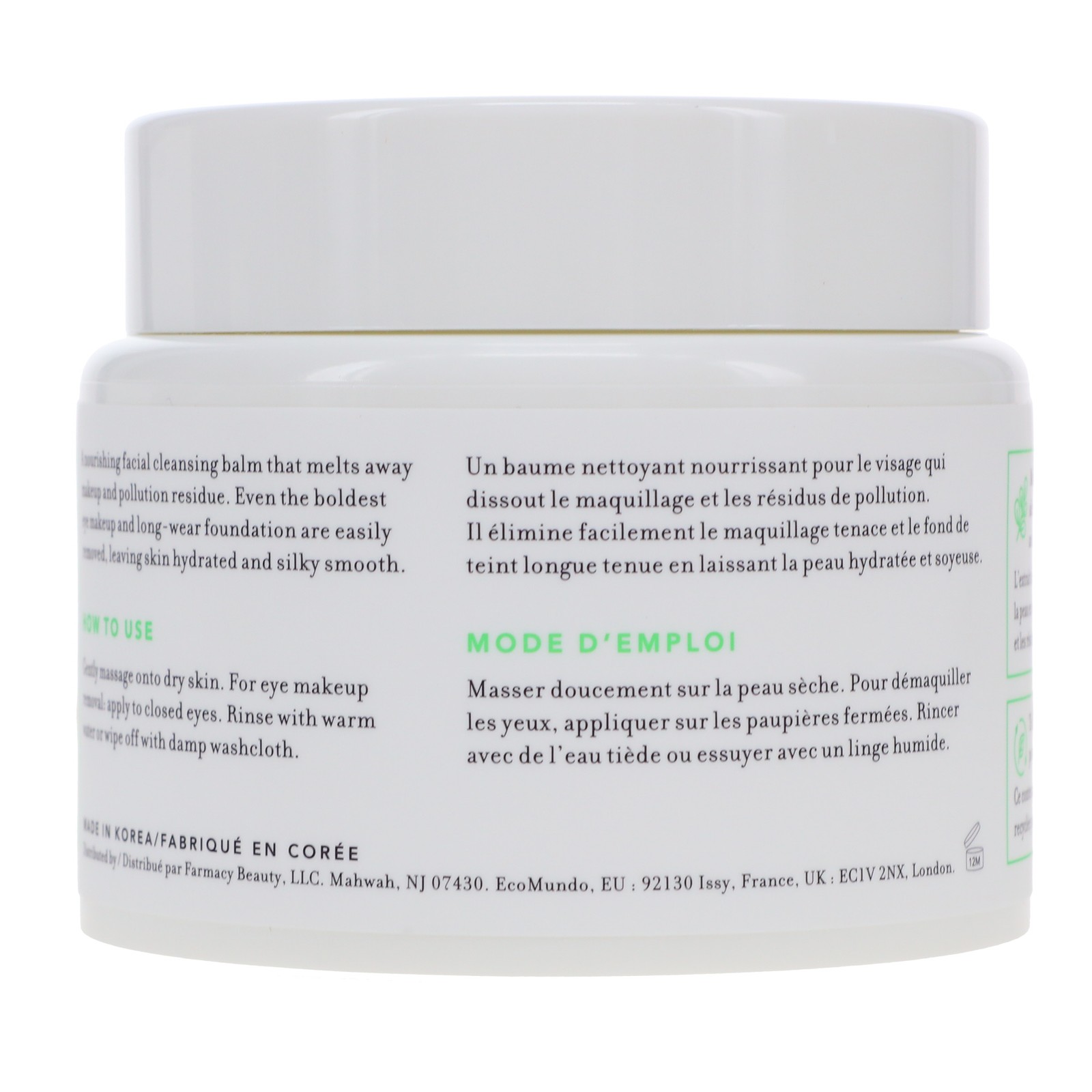 Farmacy Green Clean Makeup Meltaway Cleansing Balm 6.8 oz