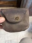 Post Civil War Leather Ammo Pouch Rifle Pistol Early Single Strap