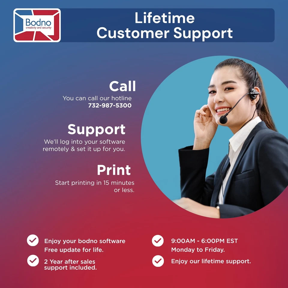 Bodno Magicard Pronto ID Card Printer & Complete Supplies Package ID Software - Image 3 of 4