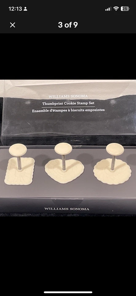 Conjunto de 3 cortadores de biscoitos com estampa digital Williams Sonoma - Imagem 3 de 4