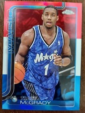 2025-26 Topps Chrome - Tracy McGrady #245 Red White & Blue Refractor