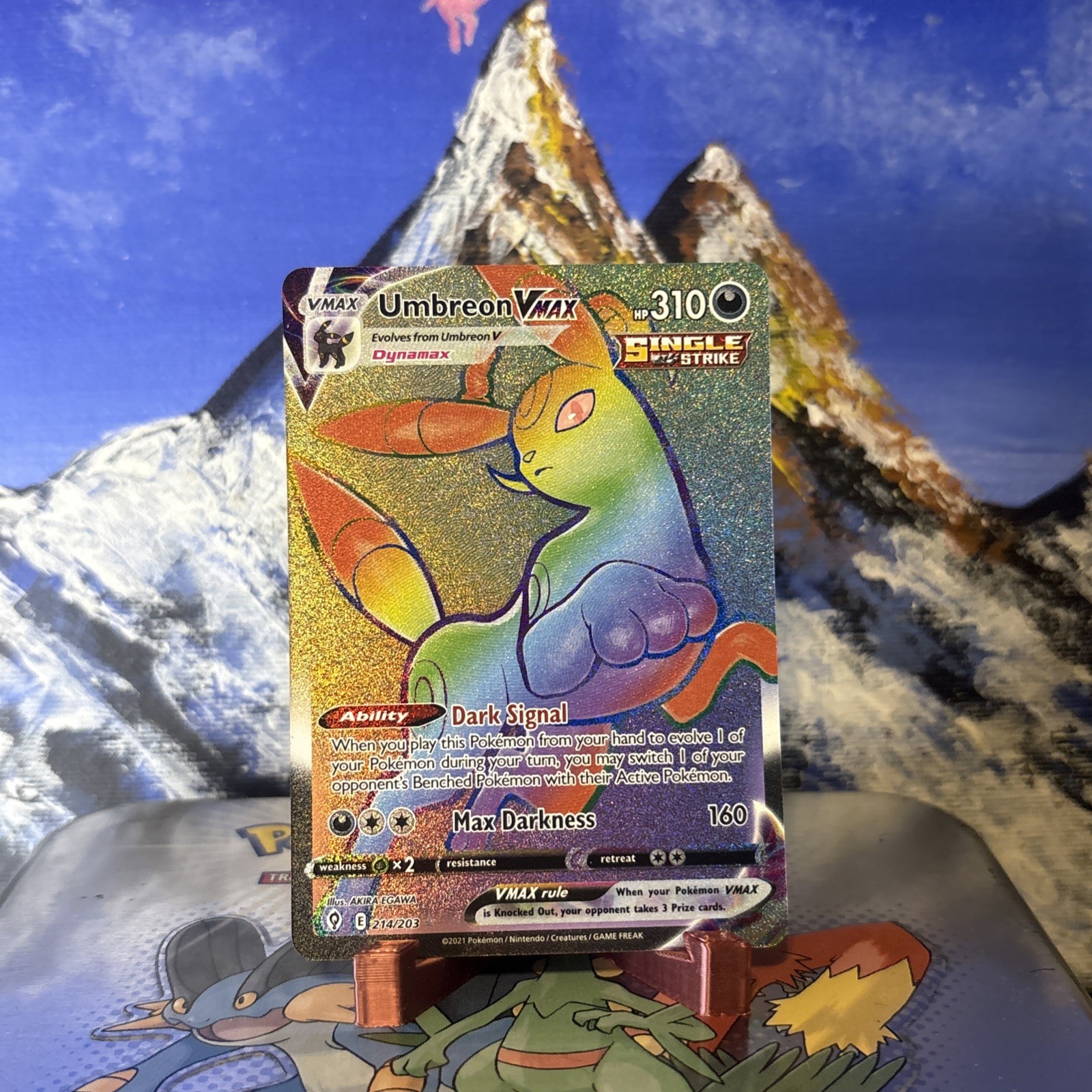 Umbreon VMAX (Secret) - 214/203 Pokemon Evolving Skies - Holo 🌈 NM