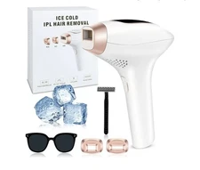 LIVGLO 3-in-1 IPL Hair Removal Device, Ice Cooling Laser Hair Remover with HR