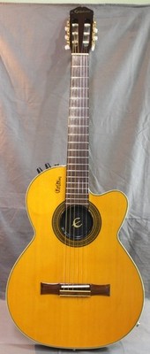 1998 Epiphone Chet Atkins CEC Semi Solid Classical Electric Guitar W/ Fishman PU