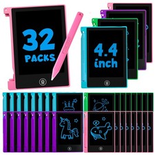 32 Pack 4.4 Inch Mini LCD Writing Tablet for Kids, Erasable and Reusable Toddler