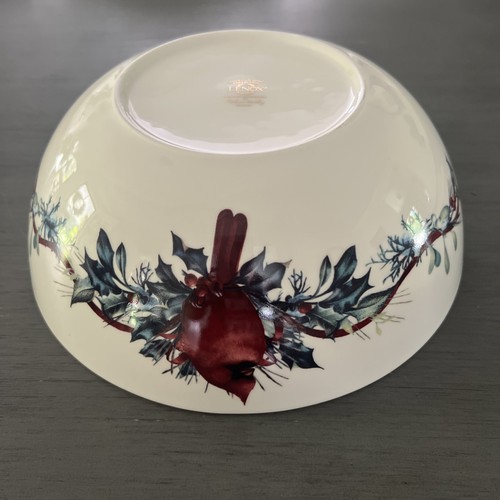 Lenox Wintergrüße Cardinals große Servierschale Live Love Weihnachten 9 1/4