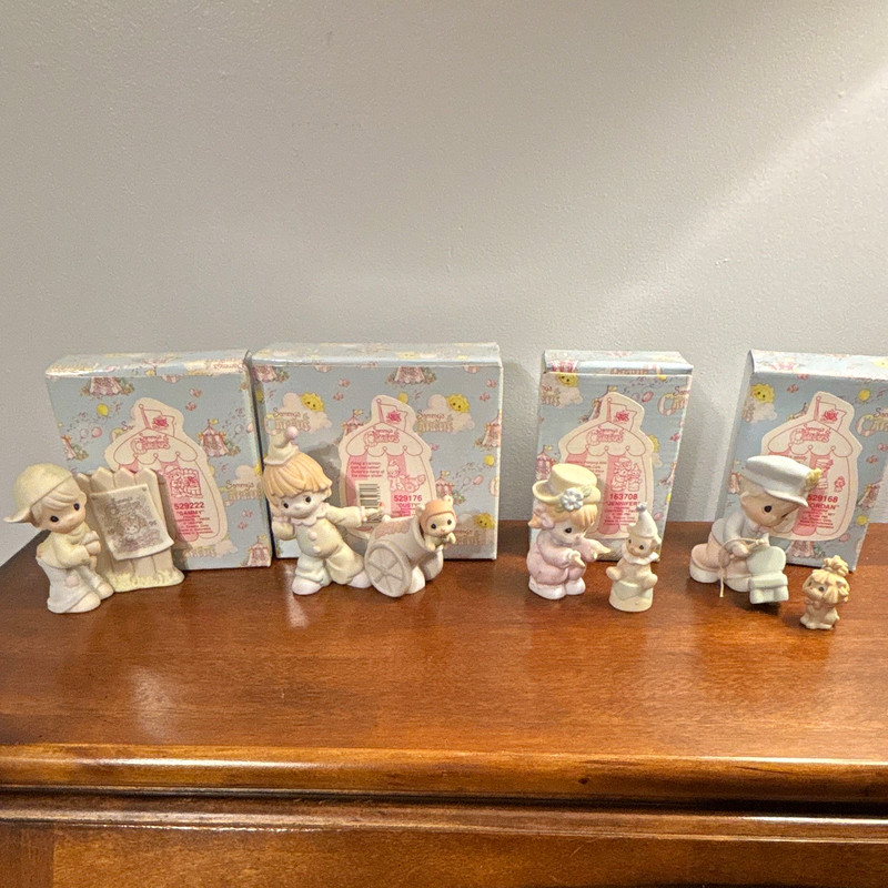 Enesco Sammy's Circus Porcelain Figurines Boxed 1990s Complete Boxed Set
