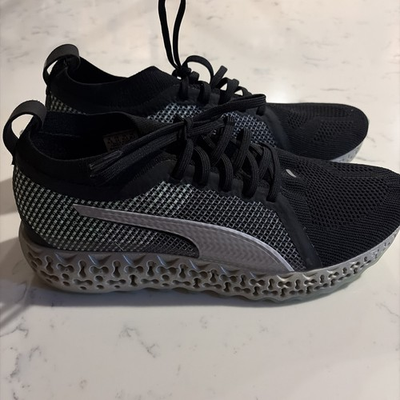 #ad Puma Calibrate Runner 194502 02 Black Elektro Green Shoes 10.5 men’s $21.80