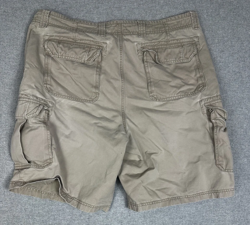 VTG Gap Y2K Cargo Shorts Mens 38 Khaki Tan 9” Baggy Grunge 90s Cotton Relaxed - Image 4 of 4