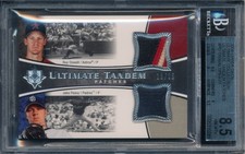 2006 Ultimate Tandem Patches ROY OSWALT JAKE PEAVY Dual Patch Rare #/35 BGS 8.5