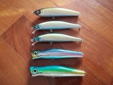 Blue-backed fish seabass lure SAURUS popper pencil minnow set