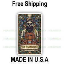 The Carpenter Skilled Trade Vinyl Decal Sticker Tarot Card Union A