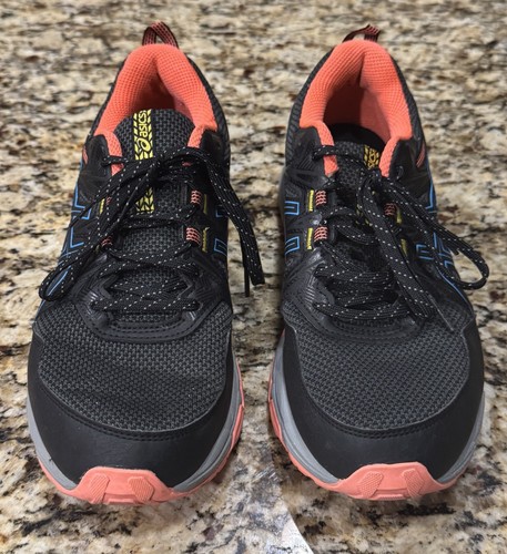ASICS Womens Gel Venture 8 Trail Running Shoes Black Women’s Sz US 8.5 M EUR 40 - Picture 2 of 8