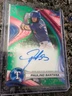Paulino Santana  Auto /99 2024 Bowman's Best Auto Green Refractor Rangers