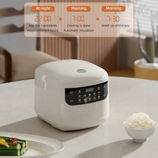 Electric Smart Soup Cooker Versatile Steamer 24 Hours Timer Lightweight Cooker