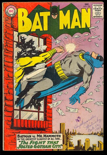 Batman #168 Unrestored Silver Age Superhero Vintage DC Comic 1964 GD-VG