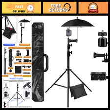 10ft Adjustable Sports Camera Tripod Stand with Mounting Kit for Football Socc