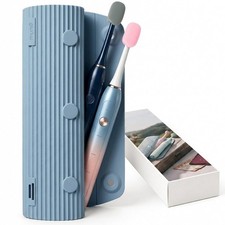 Electric Toothbrush Travel Case, with 2 Silicone Toothbrush Head Cover Cap, W...